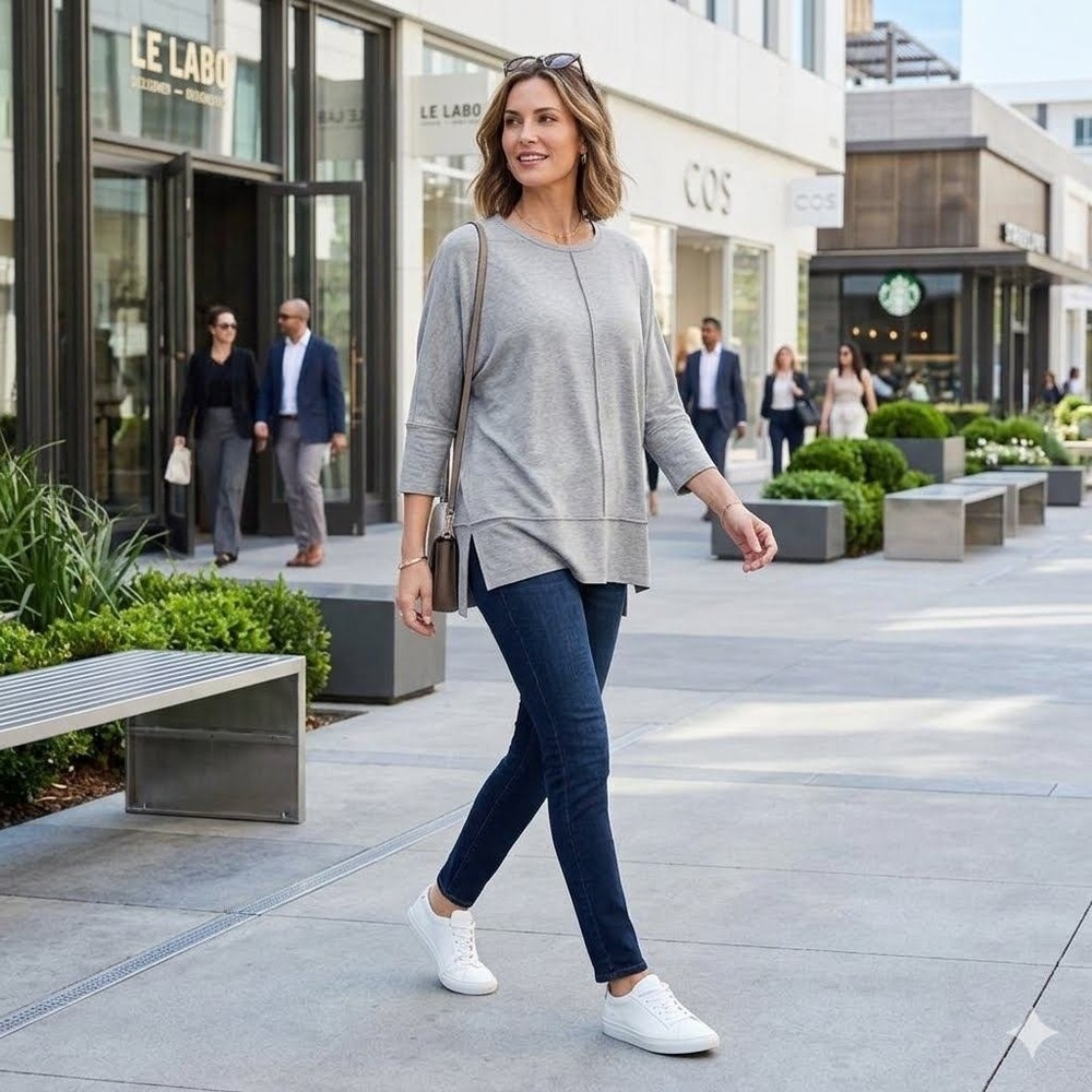 Spanx Dolman 3/4 Length Sleeve Perfect Length Top